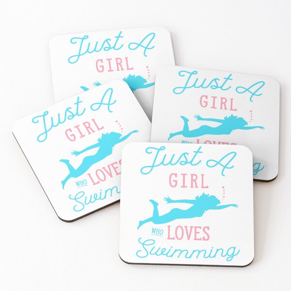 Item preview, just a girl who loves swimming designed and sold by PRINTED ..