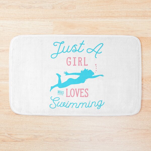 Item preview, just a girl who loves swimming designed and sold by PRINTED ..