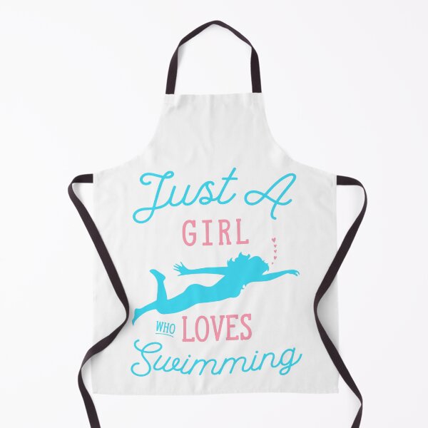 Item preview, just a girl who loves swimming designed and sold by PRINTED ..
