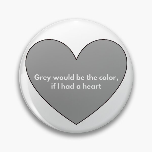 Item preview, Grey Heart (White) designed and sold by UnicornPeeps.