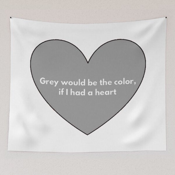 Item preview, Grey Heart (White) designed and sold by UnicornPeeps.