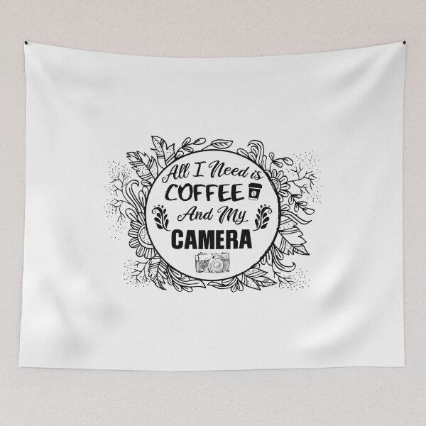 Item preview, All I Need is Coffee and My Camera  designed and sold by ADAMYASS.