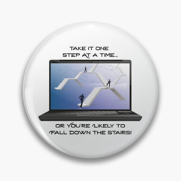 Item preview, Take it One Step at a Time...Stairs! (on White) designed and sold by PawsitiveMum.