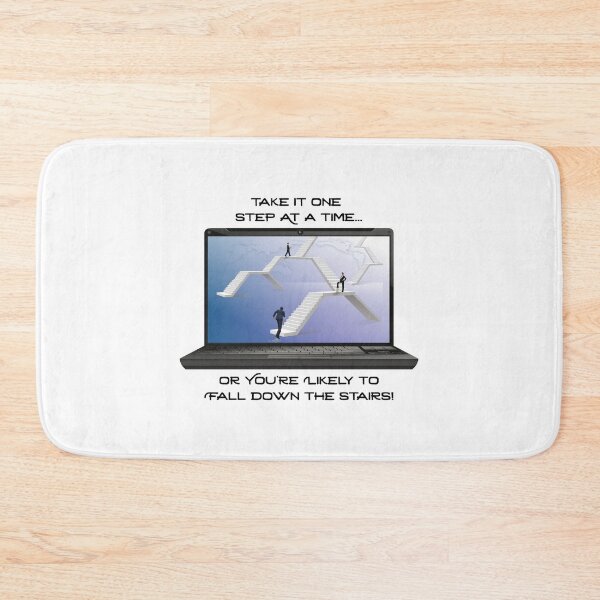 Item preview, Take it One Step at a Time...Stairs! (on White) designed and sold by PawsitiveMum.