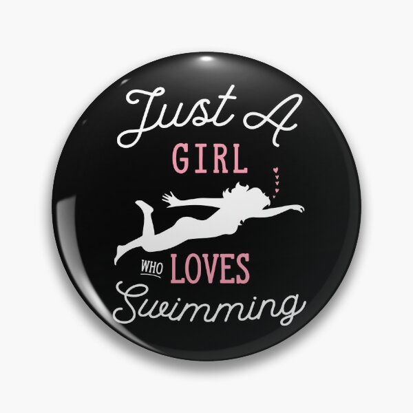 Item preview, just a girl who loves swimming designed and sold by PRINTED ..