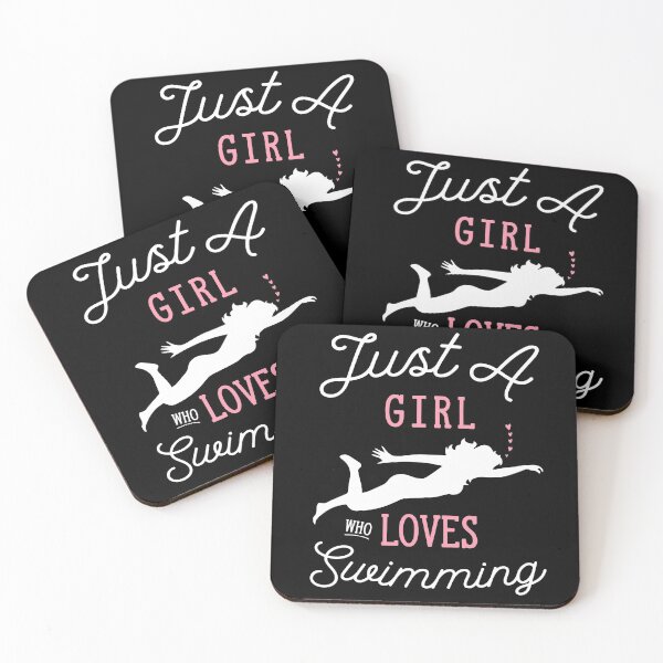 Item preview, just a girl who loves swimming designed and sold by PRINTED ..