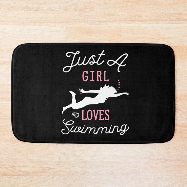 Item preview, just a girl who loves swimming designed and sold by PRINTED ..