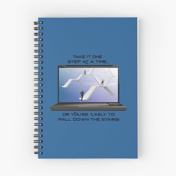 Item preview, Take it One Step at a Time...Stairs! (on Blue) designed and sold by PawsitiveMum.