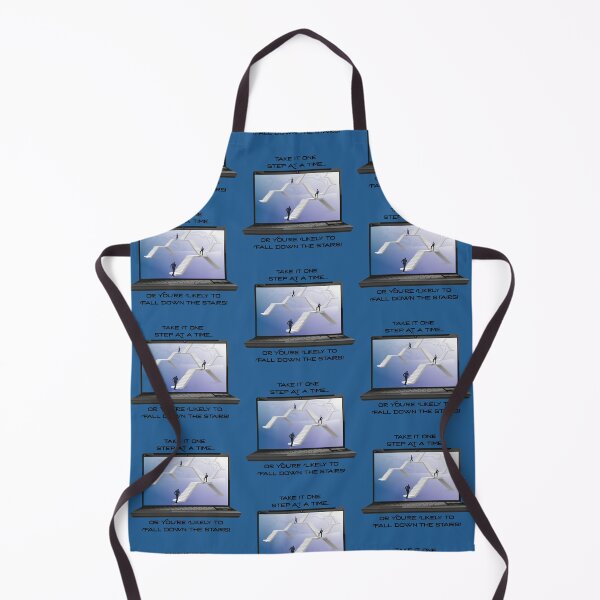 Item preview, Take it One Step at a Time...Stairs! (on Blue) designed and sold by PawsitiveMum.