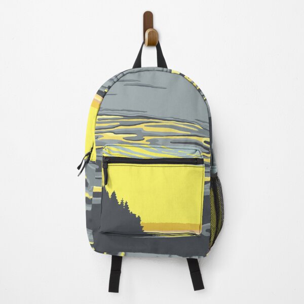 Item preview, Sunset - Dumas Bay in the Salish Sea -Yellow & Gray designed and sold by Linda Sholberg.