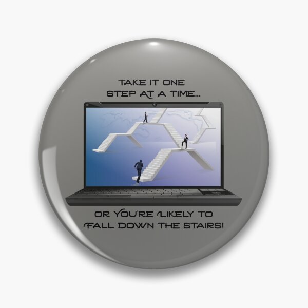 Item preview, Take it One Step at a Time...Stairs! (on Blue) designed and sold by PawsitiveMum.