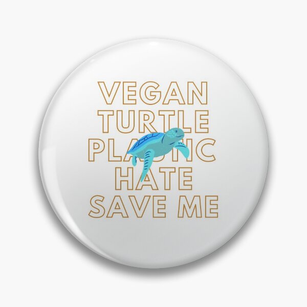Item preview, Vegan Turtle plastic hate Illustration Design designed and sold by fosterahope.