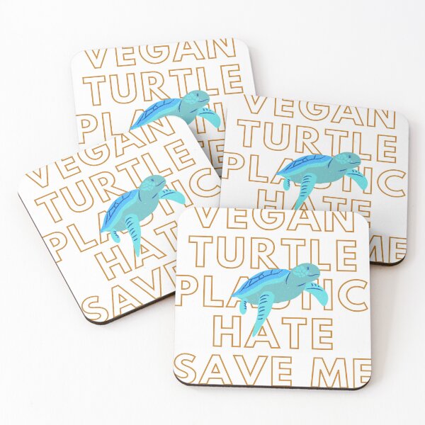 Item preview, Vegan Turtle plastic hate Illustration Design designed and sold by fosterahope.