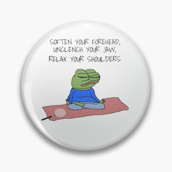 Item preview, Mindfulness Meditando Pepe designed and sold by ZephyrPrints.