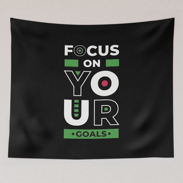 Item preview, Focus on your goals, inspiring quote designed and sold by marina63.