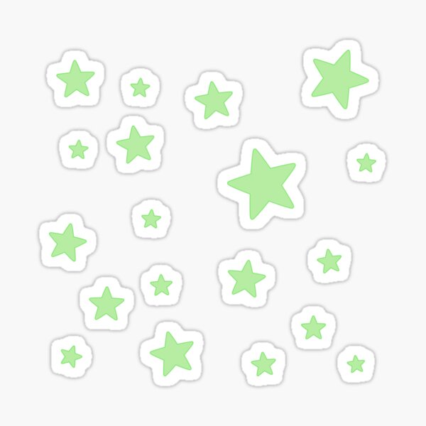 Item preview, Tiny neon green stars designed and sold by asymmetrickid.
