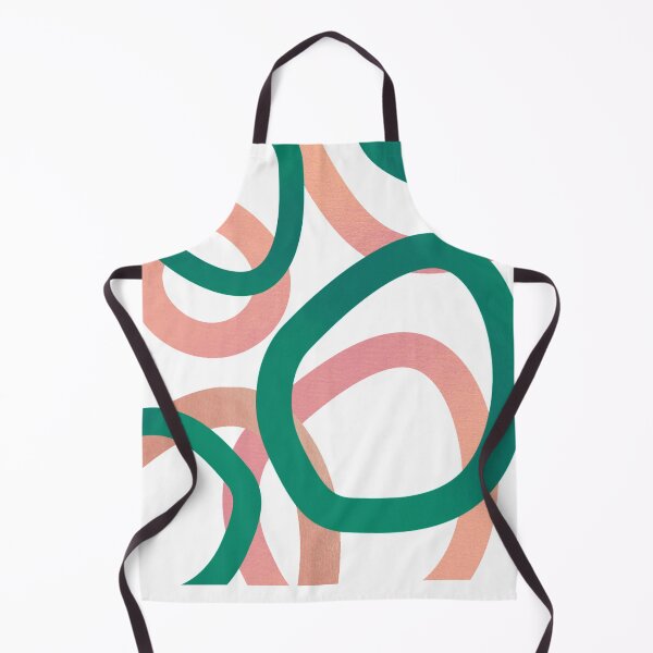 Item preview, Circles and ovals green and pink gradient shapes in abstract setting designed and sold by Marilena Strambu.