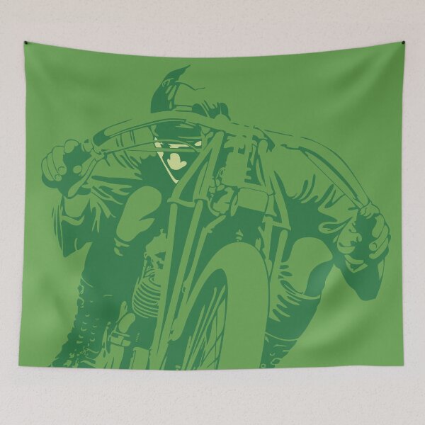 Item preview, Board Track Racer 5 Green Background designed and sold by Saddle Bums.