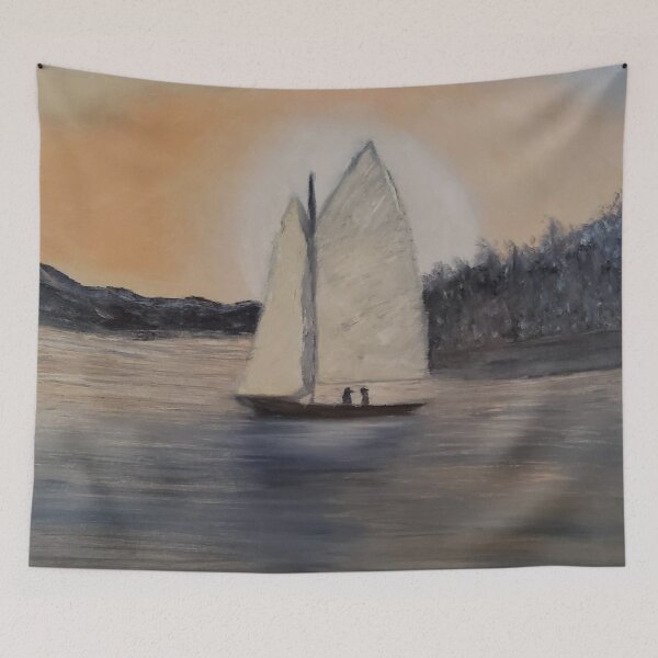 Item preview, Sail away oil painting by Tabitha Kremesec designed and sold by Tabitha Kremesec.