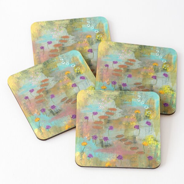 Item preview, Let it Be 2 Abstract Landscape Flowers Painting designed and sold by Itaya Art.