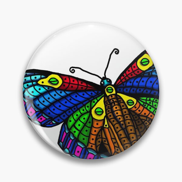 Item preview, Colorful Blue and Orange Monarch Butterfly designed and sold by AriArt78.