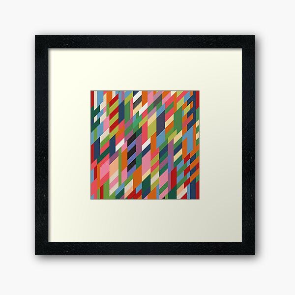 Sectors (Bridget Riley inspired) Framed Art Print