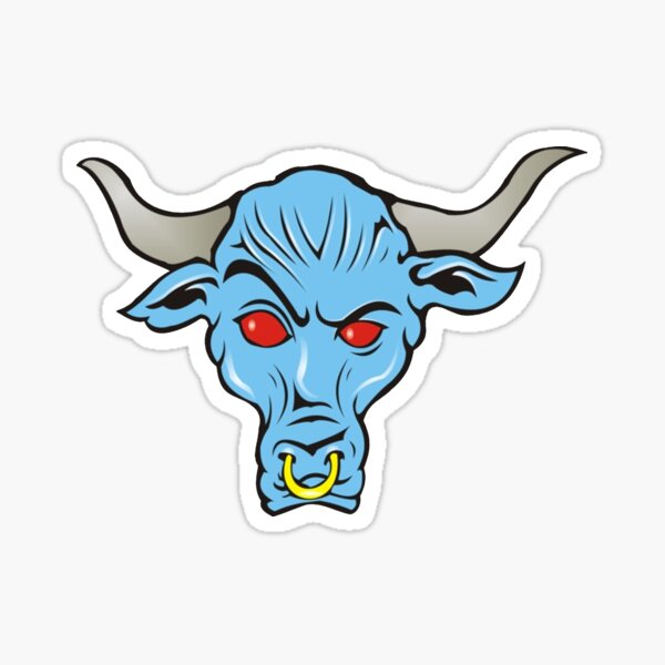 Brahma Bull Classic Blue Edition Sticker