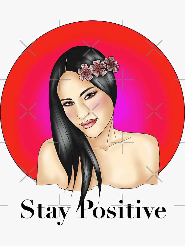 Stay Positive Sticker by SilvanaArias
