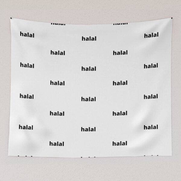 Item preview, Permissible/Kosher word "halal" designed and sold by AyeAyeBeans.