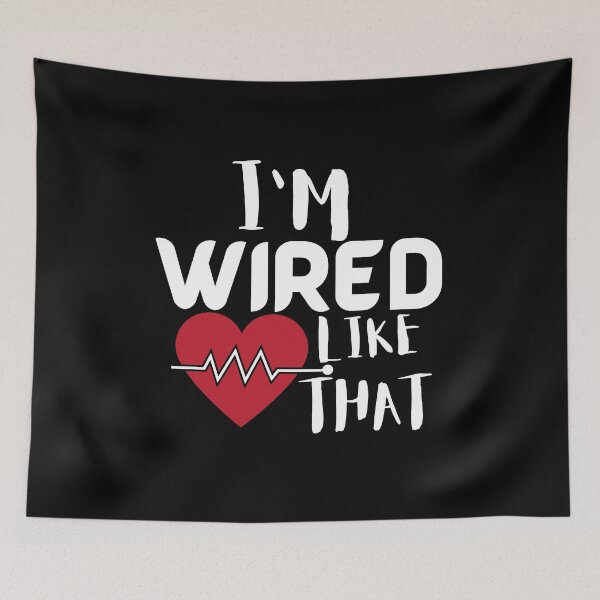 Item preview, I'm Wired Like That Pacemaker Joke Heart Disease Awareness T-Shirt designed and sold by MoradovT-shirt.