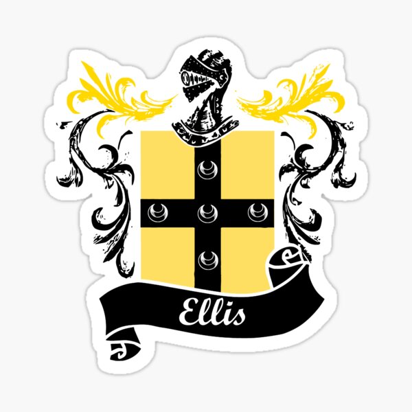 "Ellis Coat of Arms" Sticker for Sale by ljrigby Redbubble