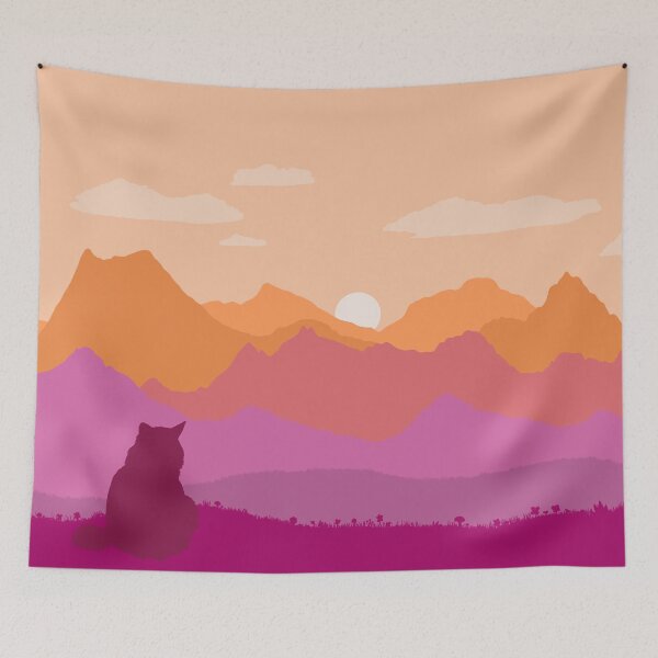 Item preview, Lesbian Cat Landscape designed and sold by FrostedDesigns.