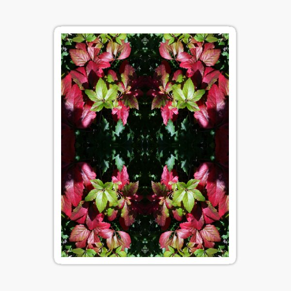 Item preview, Red and green leaves designed and sold by OrangeEden.