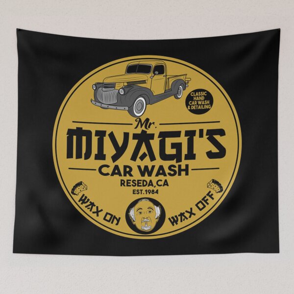 Item preview, Mr Miyagi car wash shirt designed and sold by MotorLykan9k.