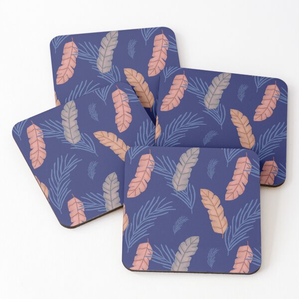 Item preview, Tropical botanical blue designed and sold by myinkcolour.