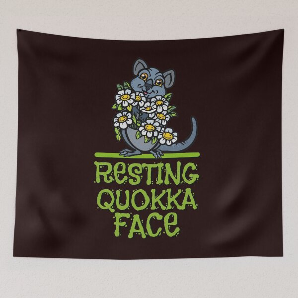 Item preview, resting quokka face designed and sold by sandpiperstudio.