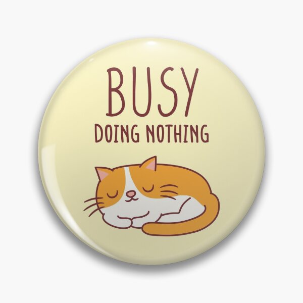 Aperçu de l'œuvre Chat mignon au repos occupé à ne rien faire créée et vendue par rustydoodle.