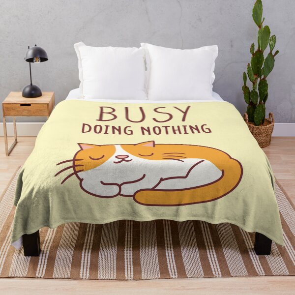 Item preview, Cute Resting Cat Busy Doing Nothing designed and sold by rustydoodle.