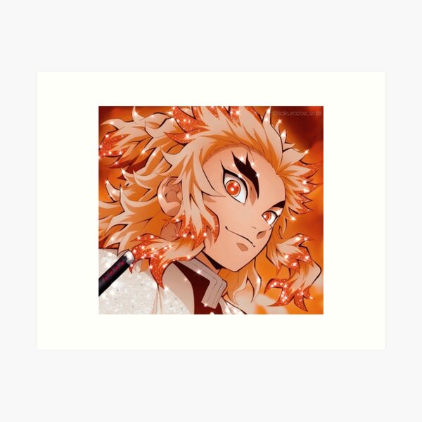 Rengoku Art Prints For Sale Redbubble