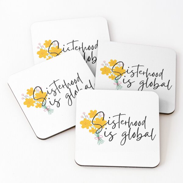Item preview, Sisterhood Is Global Yellow Bouquet Black Design designed and sold by SweetAndSpice.