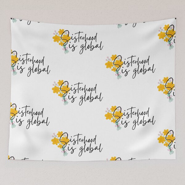 Item preview, Sisterhood Is Global Yellow Bouquet Black Design designed and sold by SweetAndSpice.