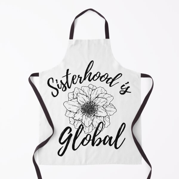 Item preview, Sisterhood is Global Single Flower Black Design designed and sold by SweetAndSpice.
