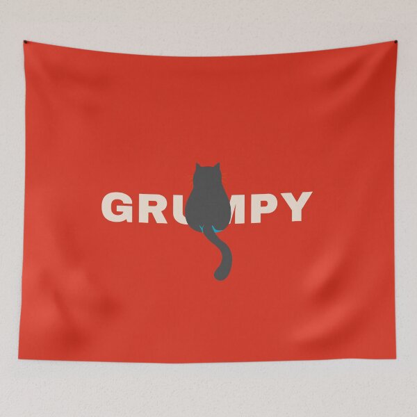 Item preview, Humorous "Grumpy" with backside of cat designed and sold by AyeAyeBeans.