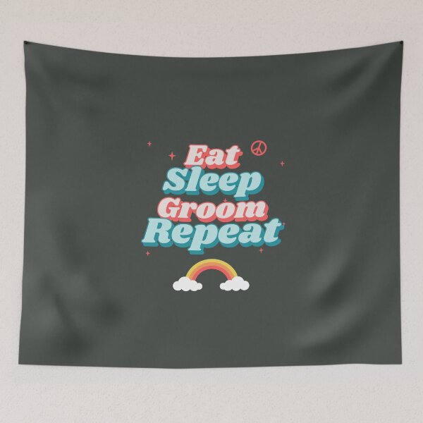 Item preview, Dog Grooming Eat Sleep Groom Repeat designed and sold by ashburylee.