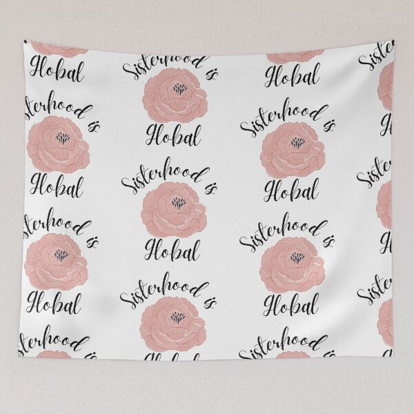 Item preview, Sisterhood is Global Pink Flower Black Design designed and sold by SweetAndSpice.