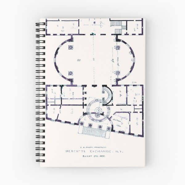 Item preview, Vintage architectural floor plan with angled entrance designed and sold by NrvousFella.