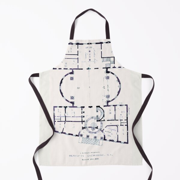 Item preview, Vintage architectural floor plan with angled entrance designed and sold by NrvousFella.
