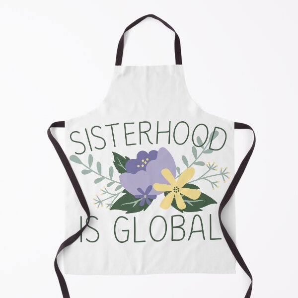 Item preview, Sisterhood is Global Purple Flower Black Design designed and sold by SweetAndSpice.