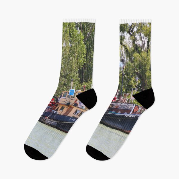 Item preview, Tugboats, Danube River, Austria  designed and sold by FranWest.