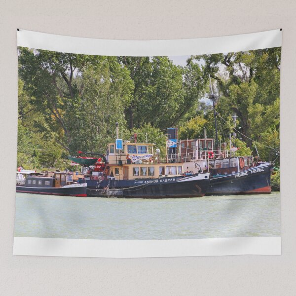 Item preview, Tugboats, Danube River, Austria  designed and sold by FranWest.